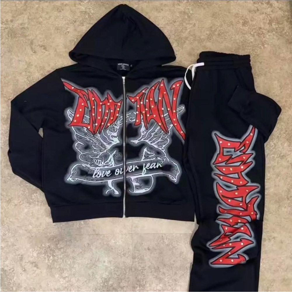 Mixed emotion sweatsuit size large
